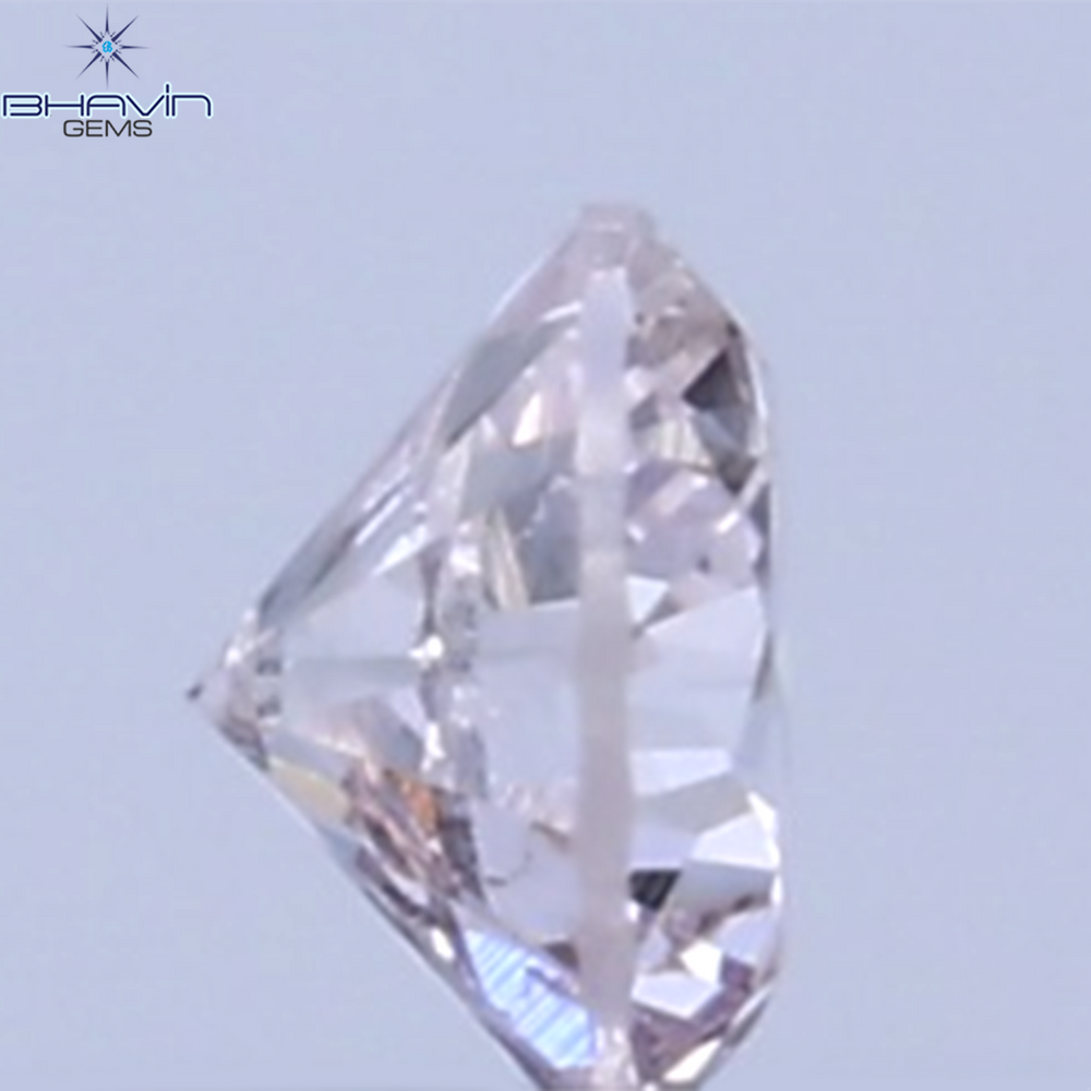 0.02 CT Natural Round Diamond Pink Color Clarity SI (1.60 MM)