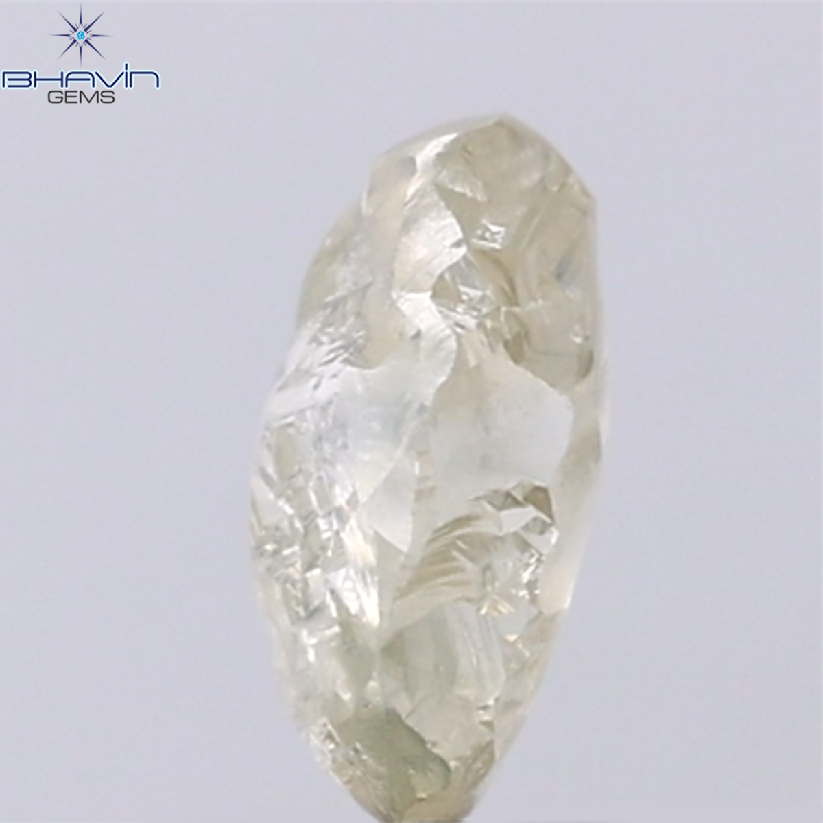 1.57 CT Natural Rough Diamond Yellow Color Clarity VS (5.75 MM)