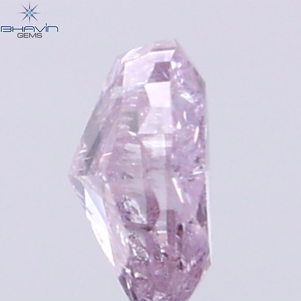 GIA Certified 0.27 CT Oval Natural Purplish Pink Diamond I3 Clarity (4.34 MM)