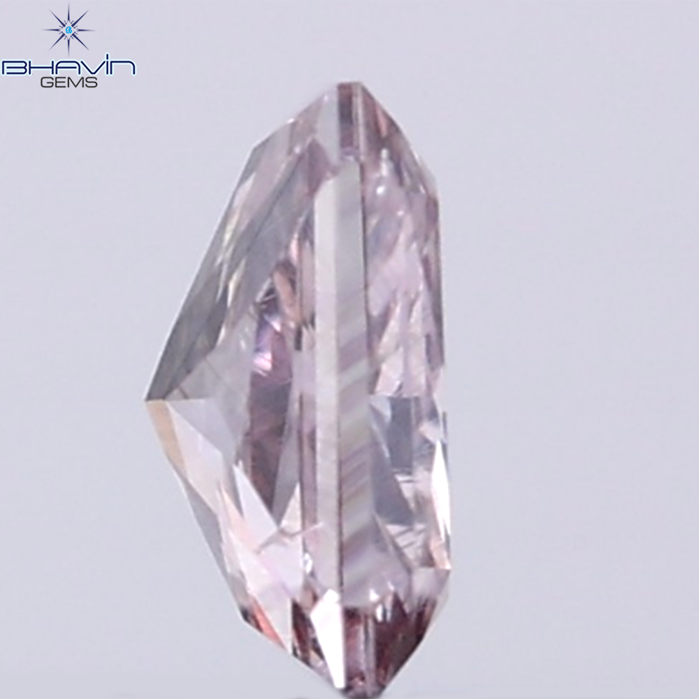GIA Certified 0.27 CT Radiant Diamond Pink Brown Color Natural Loose Diamond SI2 Clarity (4.41 MM)