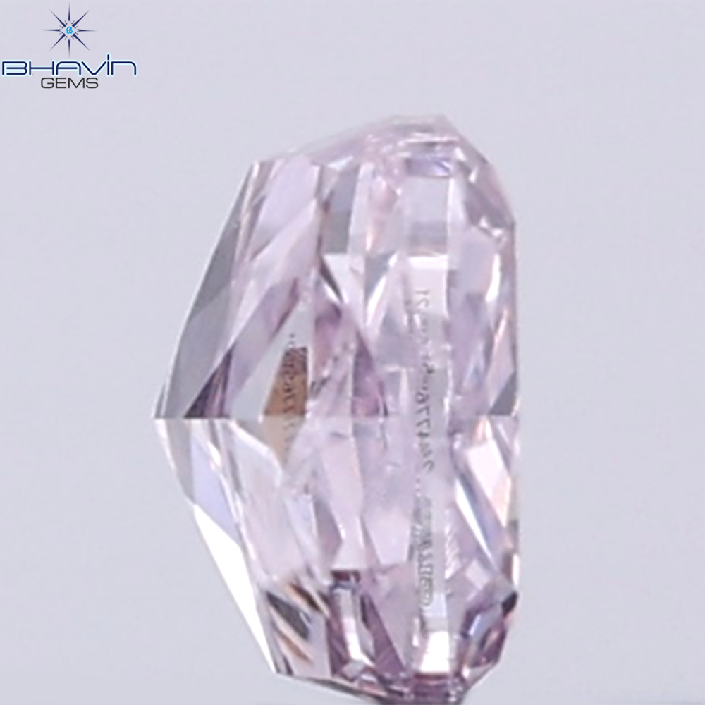 GIA Certified 0.25 CT Cushion Diamond Purplish Pink Color Natural Loose Diamond I1 Clarity (3.59 MM)