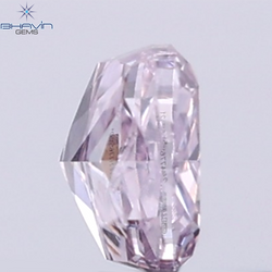 GIA Certified 0.25 CT Cushion Diamond Purplish Pink Color Natural Loose Diamond I1 Clarity (3.59 MM)