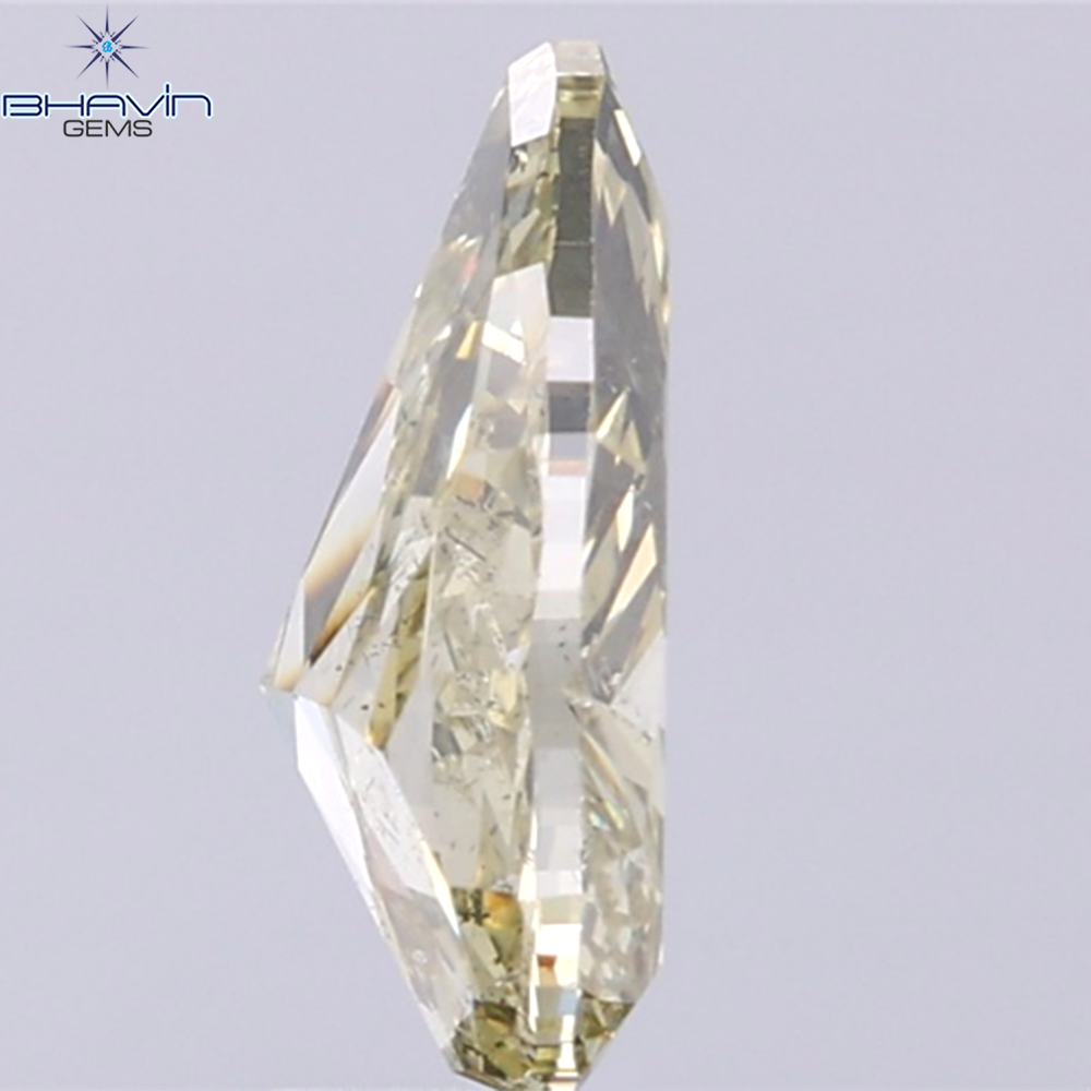 GIA Certified 2.00 CT Pear Diamond Brownish Greenish Yellow (CHAMELEON) Color Natural Loose Diamond (10.72 MM)