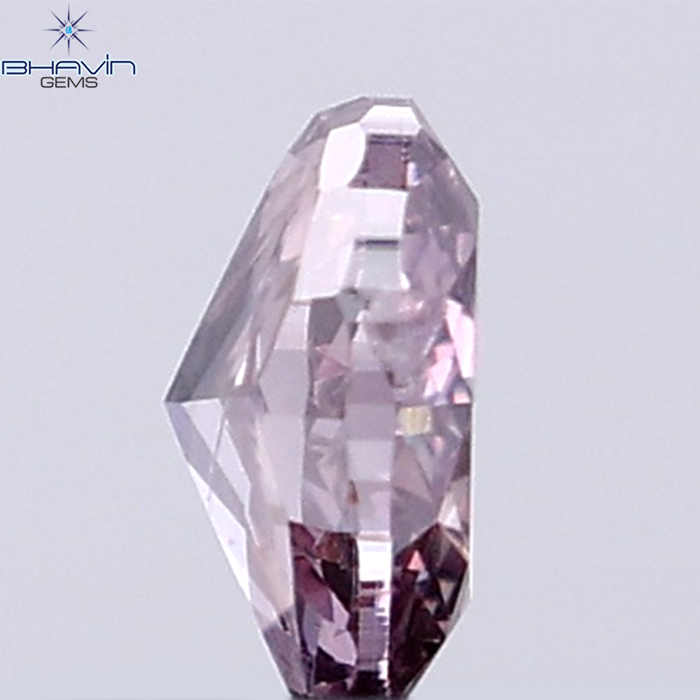 GIA認定 0.26 CT オーバルシェイプ 天然ダイヤモンド ブラウンピンクカラー I2 クラリティ (4.42 MM)