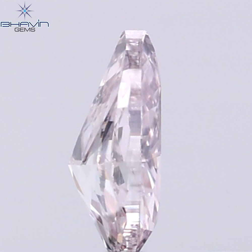 GIA認定0.26カラットペアシェイプダイヤモンドブラウンピンクカラー天然ルースダイヤモンド（5.34MM）