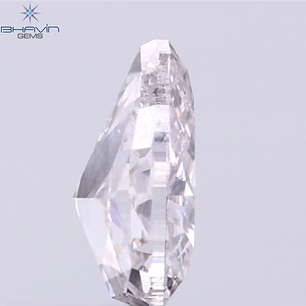 GIA Certified 0.50 CT Pear Diamond Pink Color Natural Loose Diamond (6.17 MM)
