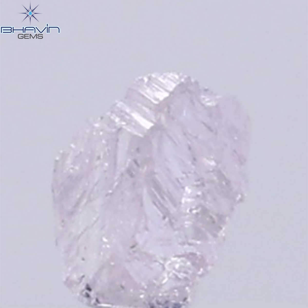 0.15 CT Natural Rough Diamond Pink Color Clarity SI (3.33 MM)