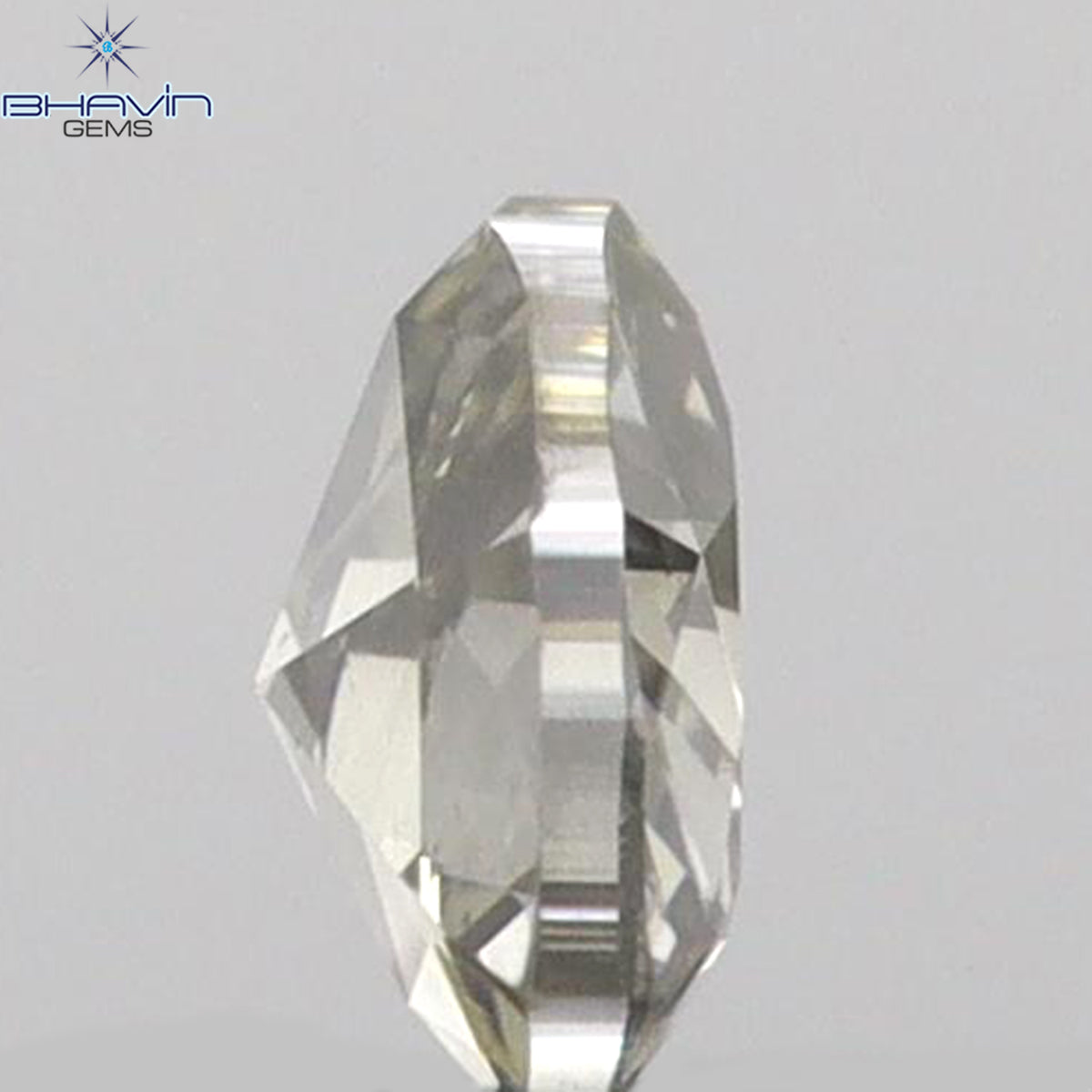 0.10 CT Heart Shape Natural Diamond Grey Color VS1 Clarity (3.13 MM)