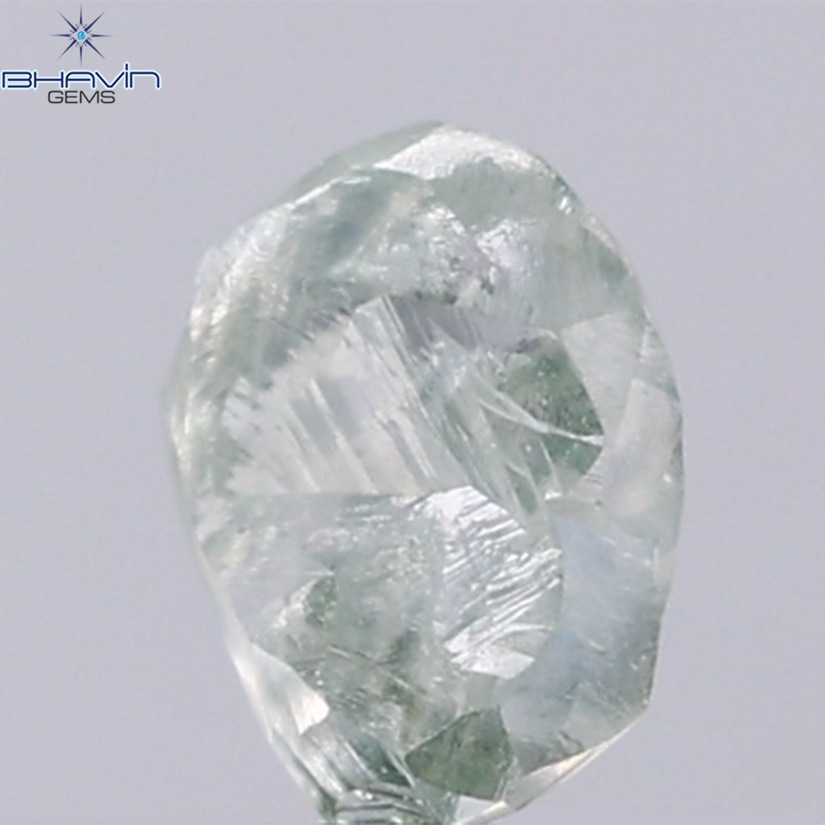 1.41 CT Natural Rough Diamond Green Color Clarity VS (6.96 MM)
