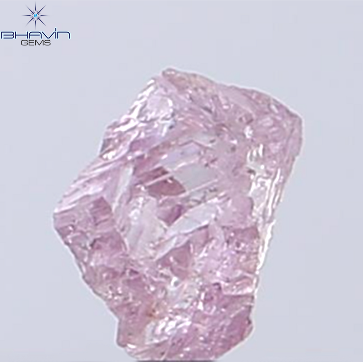 0.29 CT Natural Rough Diamond Pink Color Clarity VS (5.10 MM)