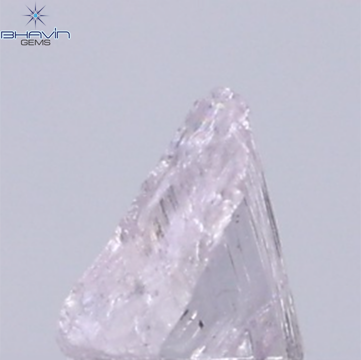 0.15 CT Natural Rough Diamond Pink Color Clarity SI (3.75 MM)