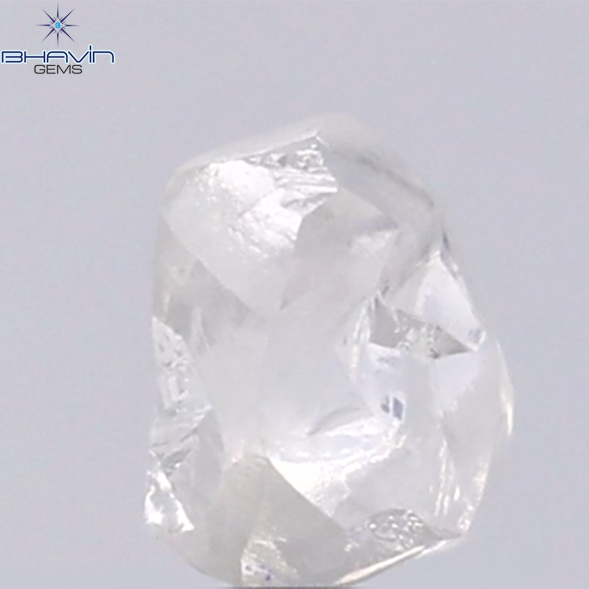 0.90 CT Natural Rough Diamond White Color Clarity VS (5.67 MM)