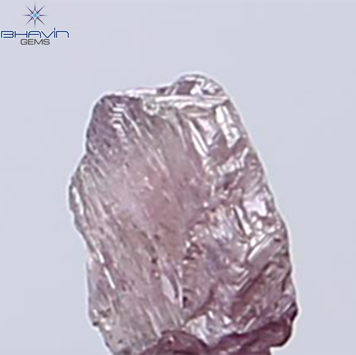 0.30 CT Natural Rough Diamond Pink Color Clarity SI (4.44 MM)