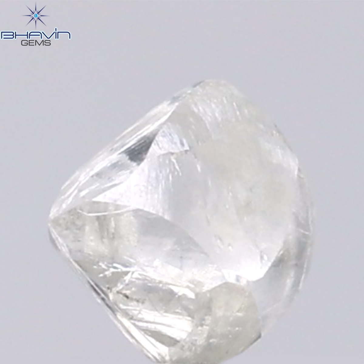 0.97 CT Natural Rough Diamond White Color Clarity VS (5.98 MM)