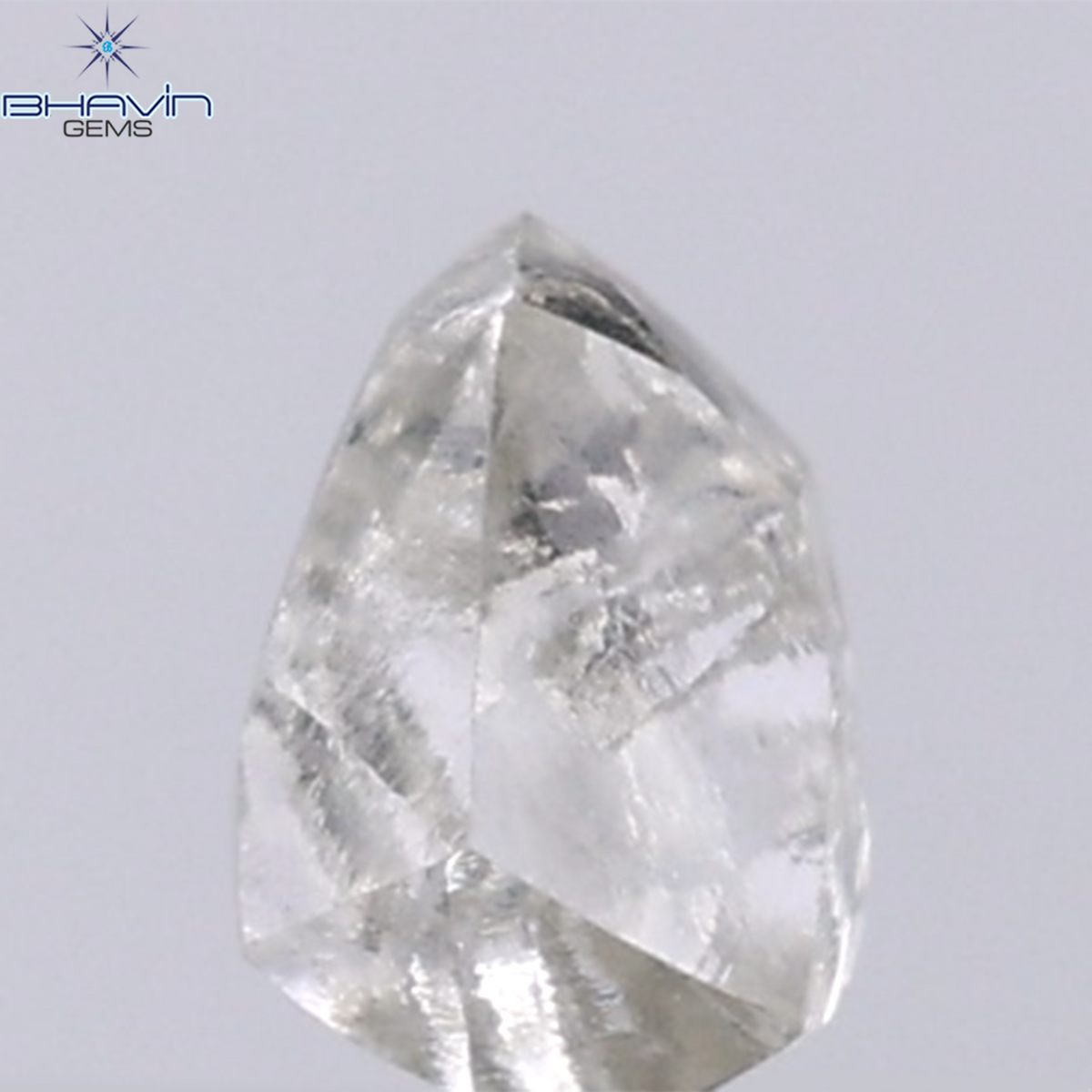 0.92 CT Natural Rough Diamond Grey Color Clarity VS (5.95 MM)