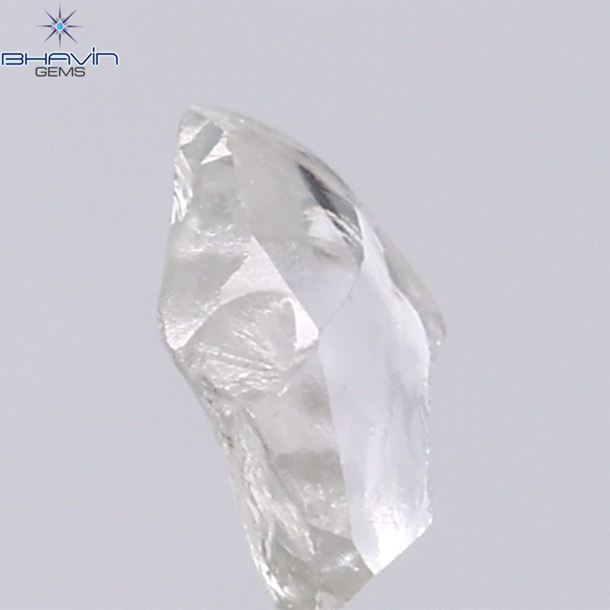 0.91 CT Natural Rough Diamond White Color Clarity VS (7.75 MM)