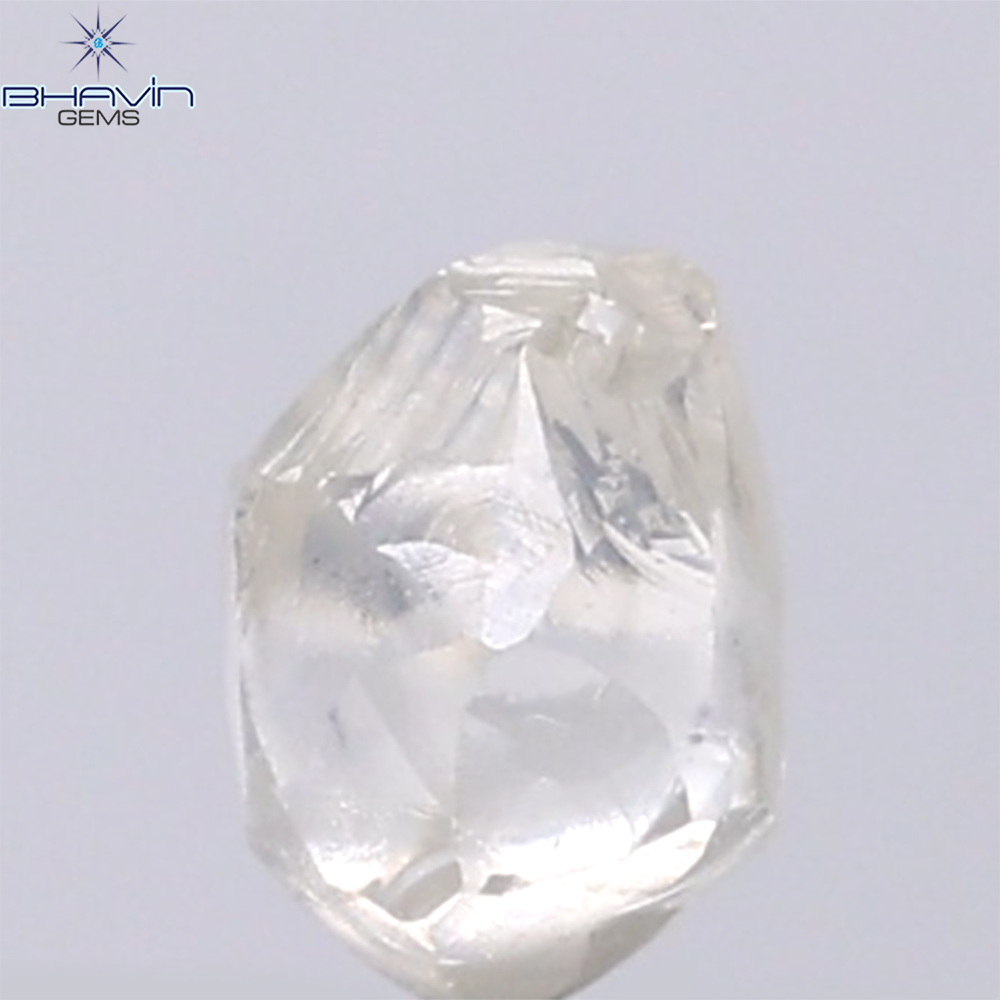 0.91 CT Natural Rough Diamond White Color Clarity VS (5.63 MM)