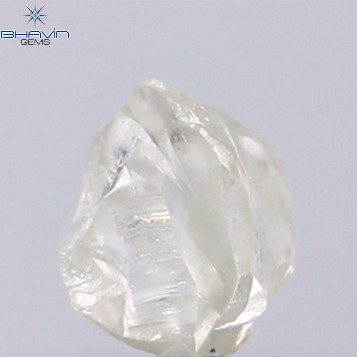 0.91 CT Natural Rough Diamond White Color Clarity VS (6.00 MM)