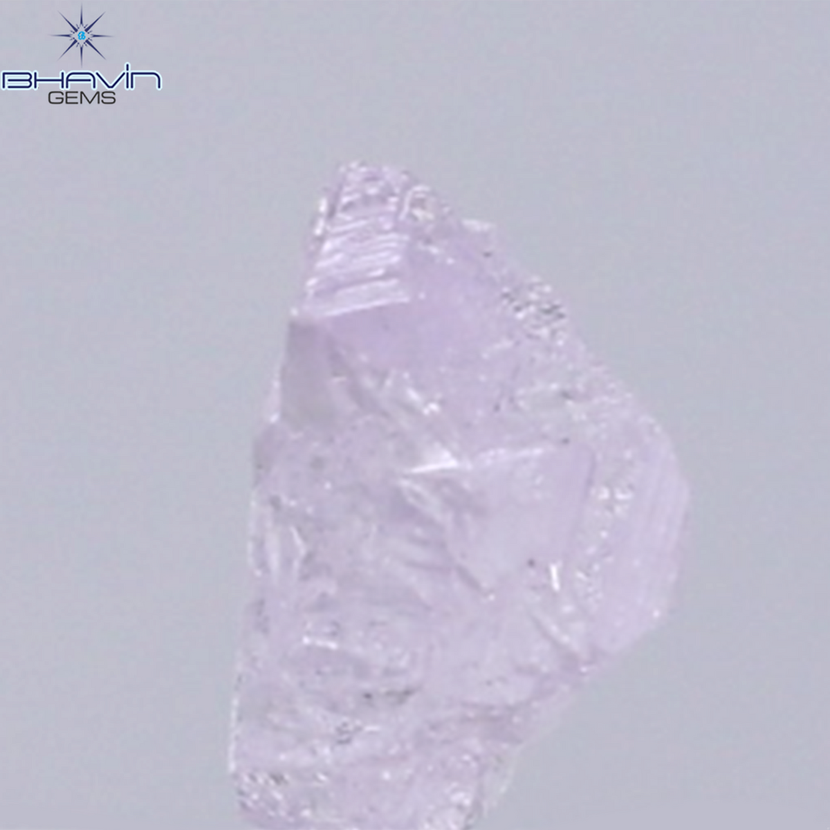 0.37 CT Natural Rough Diamond Pink Color Clarity VS (4.72 MM)