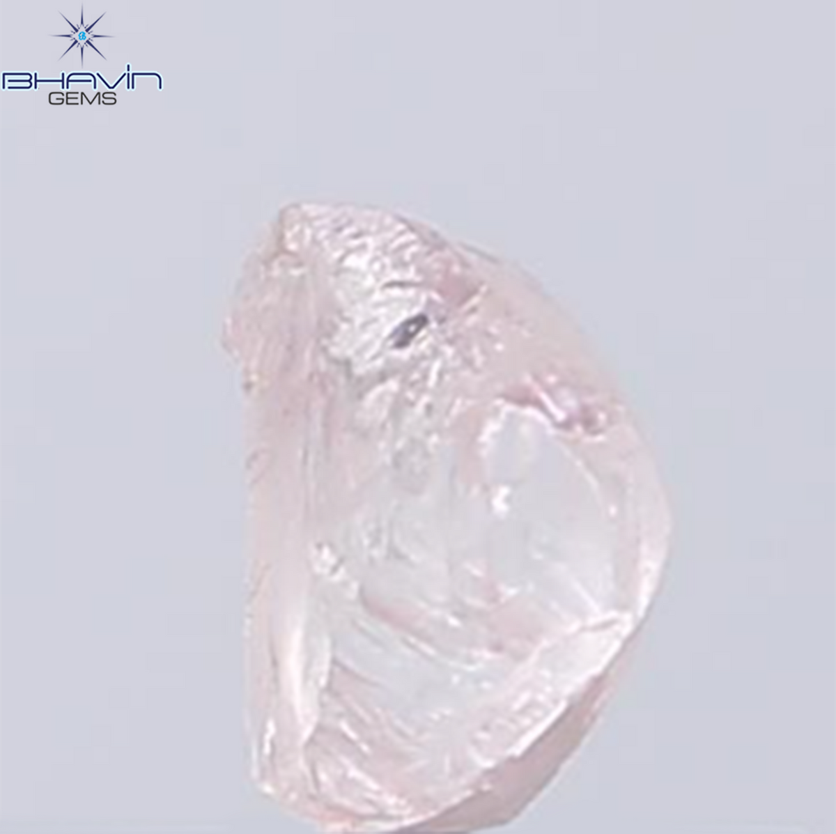 0.40 CT Natural Rough Diamond Pink Color Clarity VS (4.75 MM)