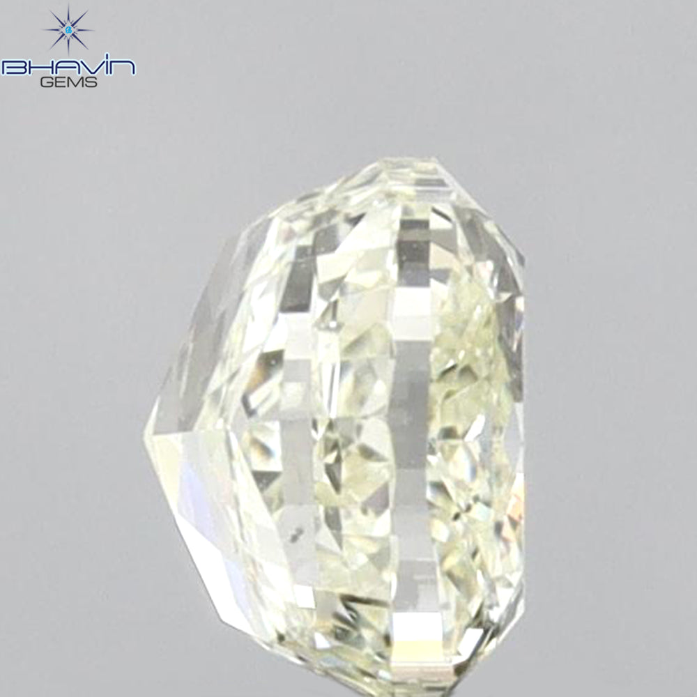 0.76 CT Cushion Shape Natural Diamond Yellow Color VVS1 Clarity (4.92 MM)