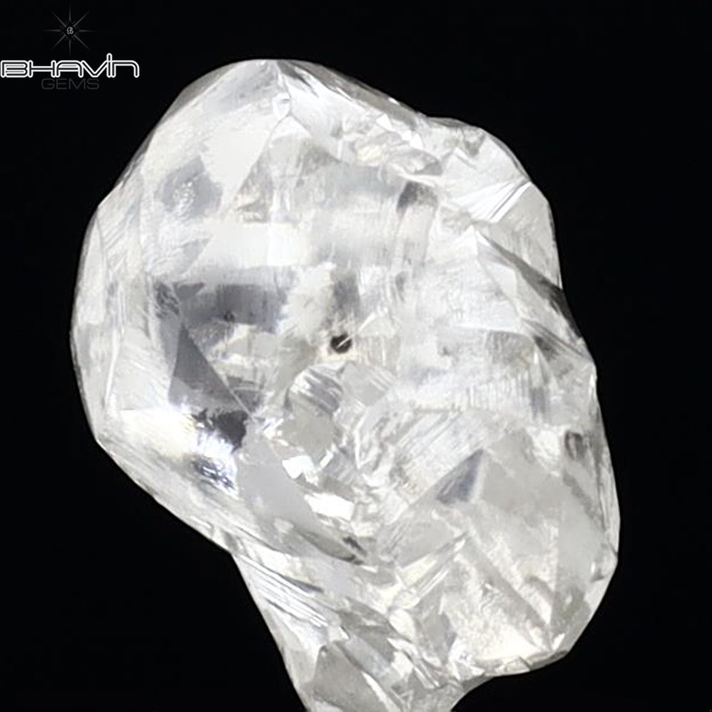 1.36 CT Rough Shape Natural Diamond White Color VS2 Clarity (7.56 MM)