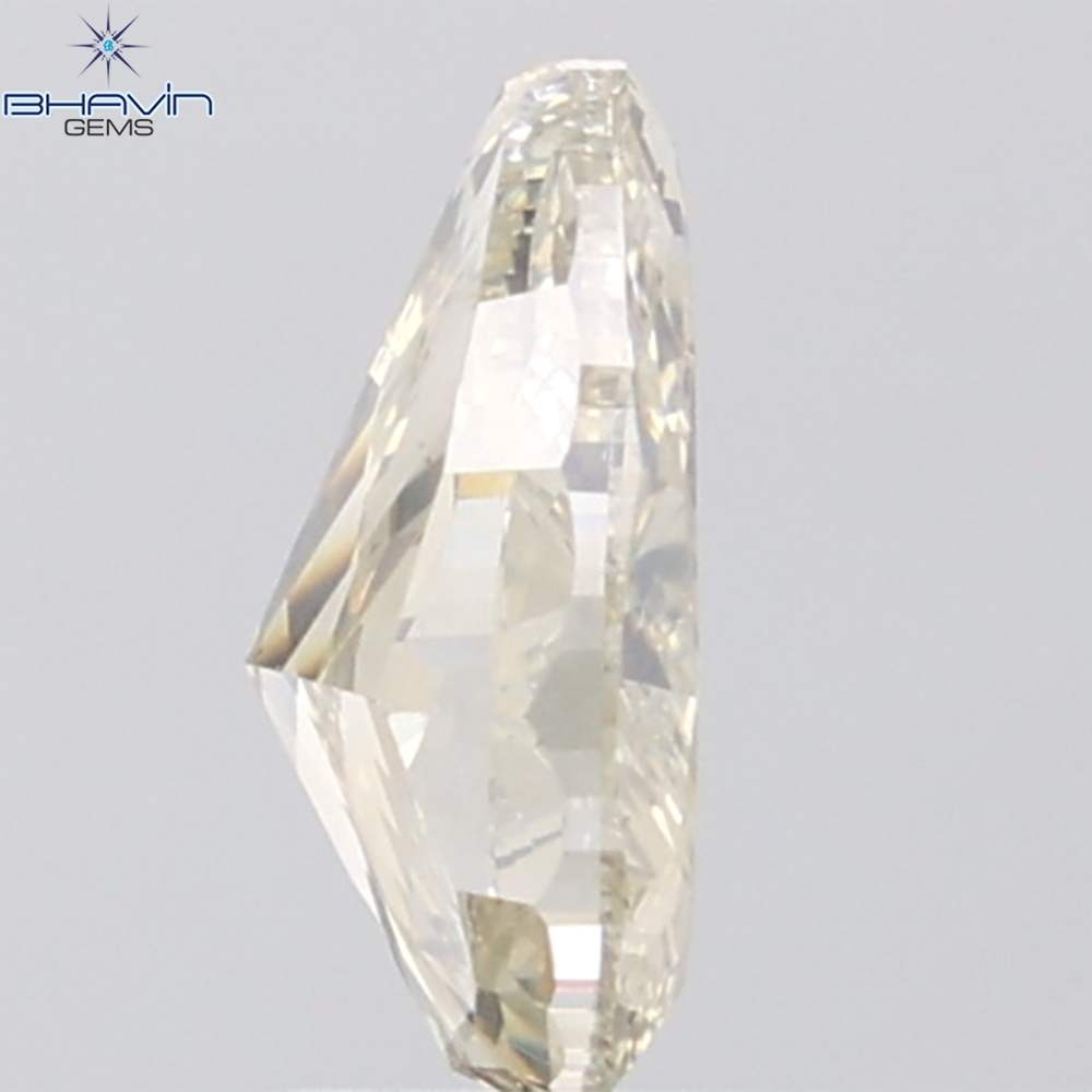 2.17 CT Pear Diamond Natural Yellow Color VS1 Clarity (10.16 MM)