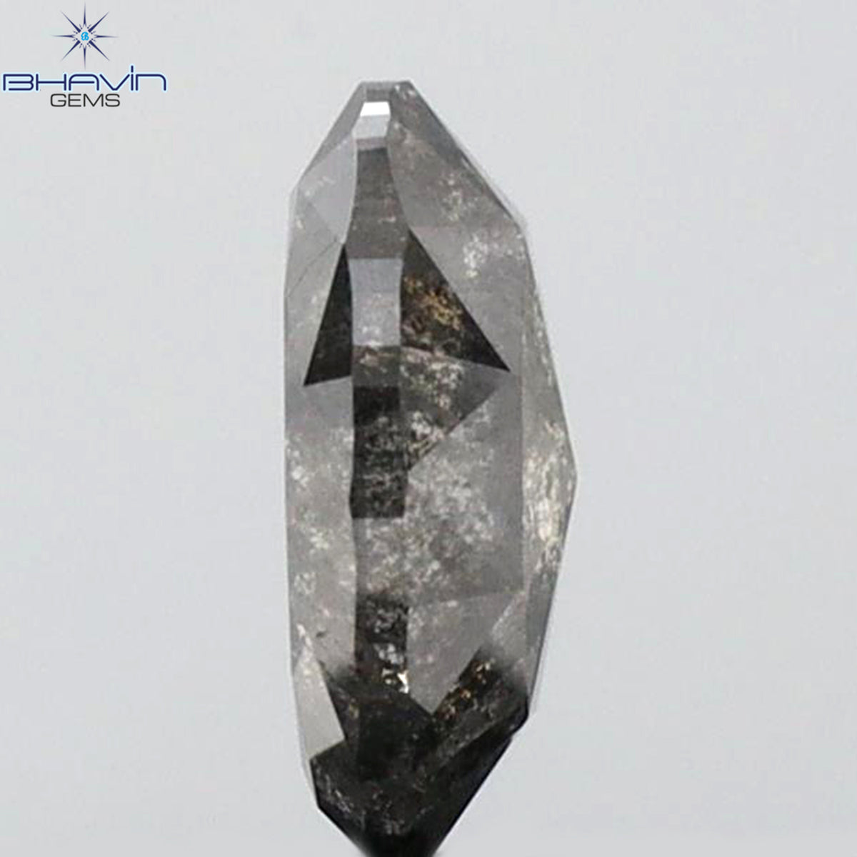 0.72 CT Oval Shape Natural Diamond Salt And Papper Color I3 Clarity (6.62 MM)