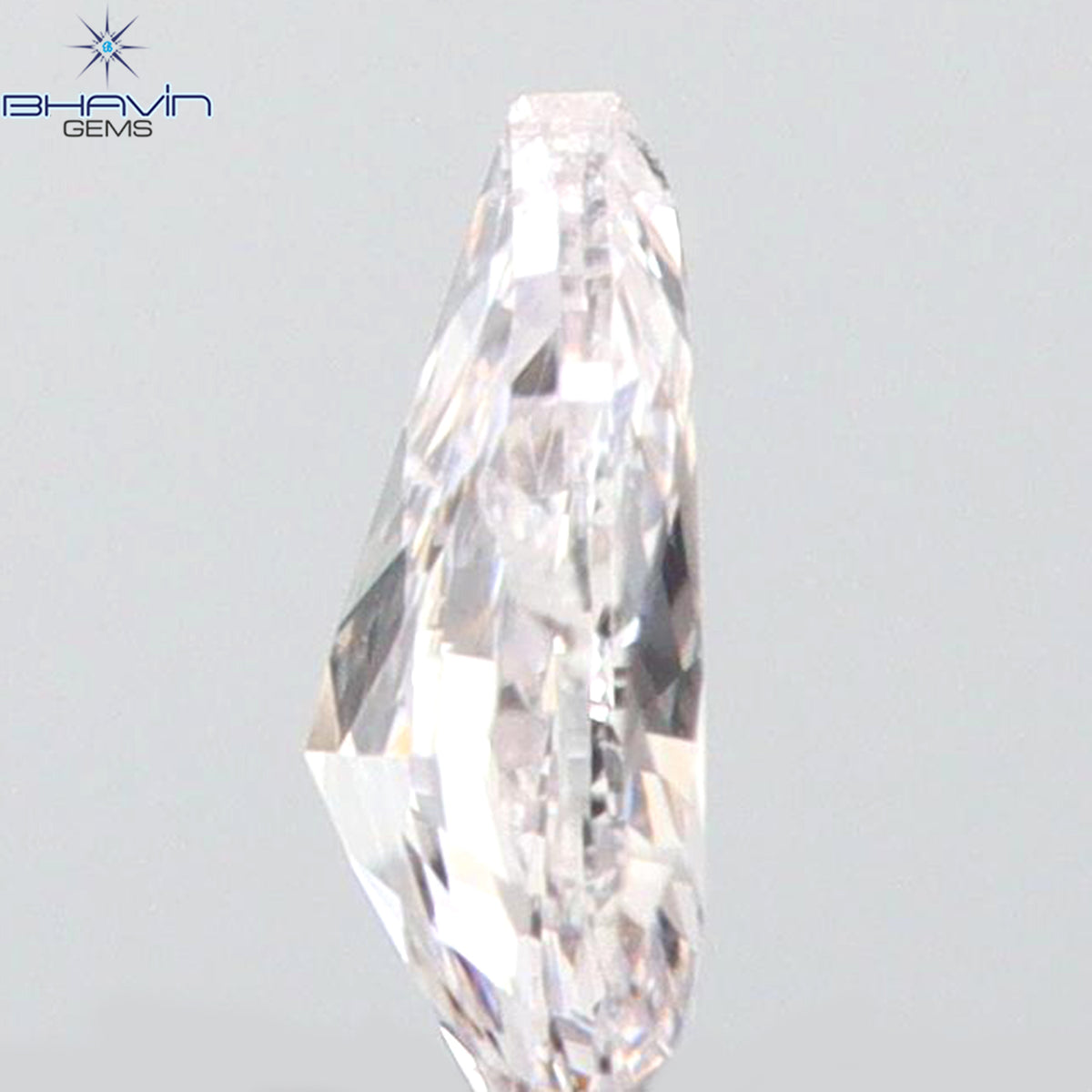 0.07 CT Natural Pear Diamond Pink Color Clarity VS1 (3.60 MM)