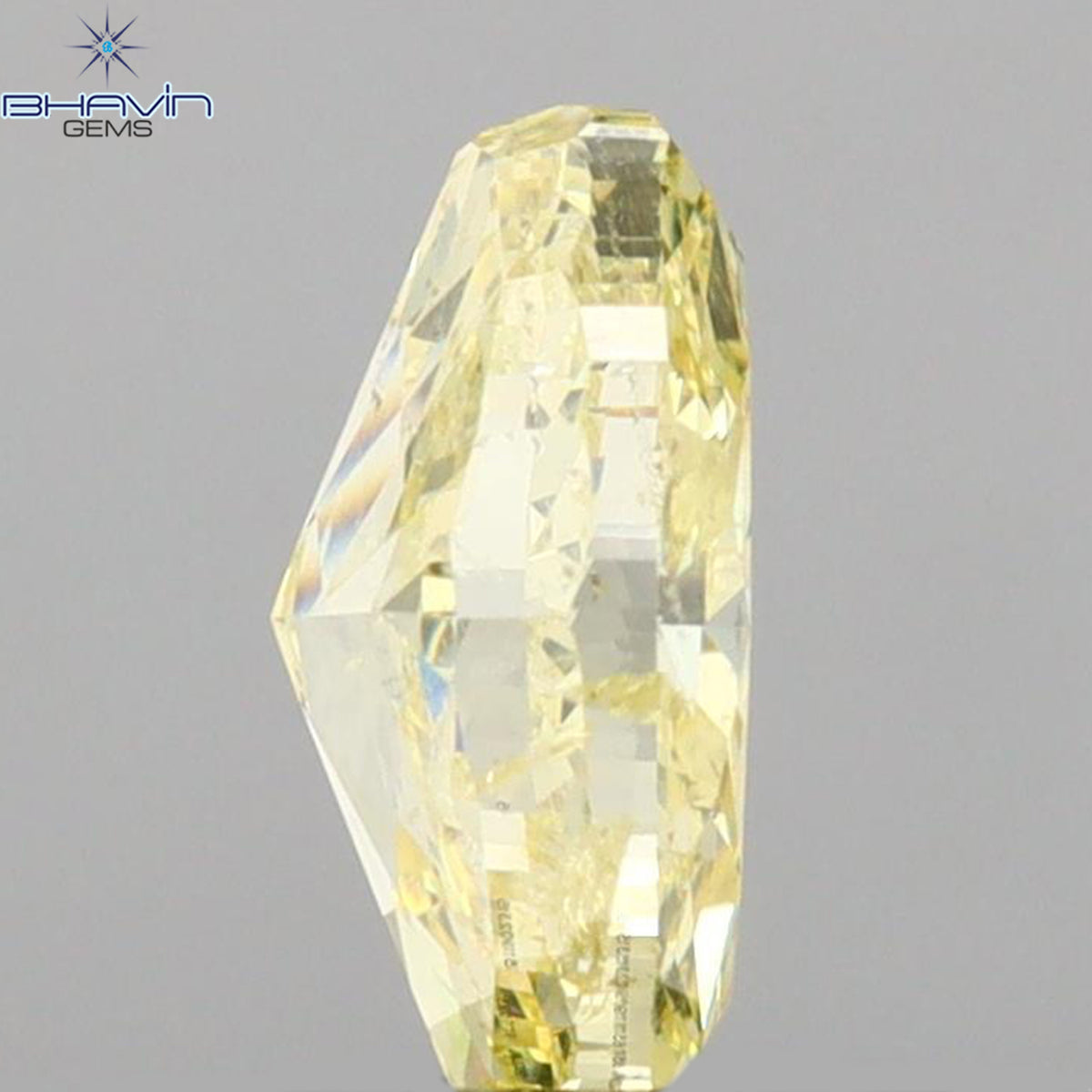 GIA Certified 1.02 CT Natural Oval Diamond Fancy Yellow Color Clarity I2 (7.45 MM)