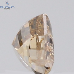 1.02 CT Half Moon Diamond Natural Brown Color SI2 Clarity (7.05 MM)