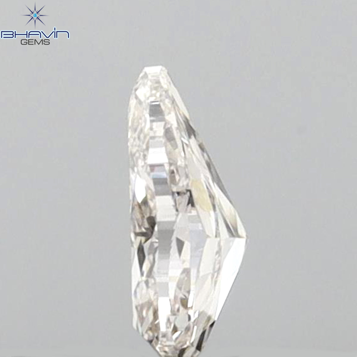 0.23 CT ペアシェイプ 天然ダイヤモンド ピンクカラー VS1 クラリティ (4.98 MM)