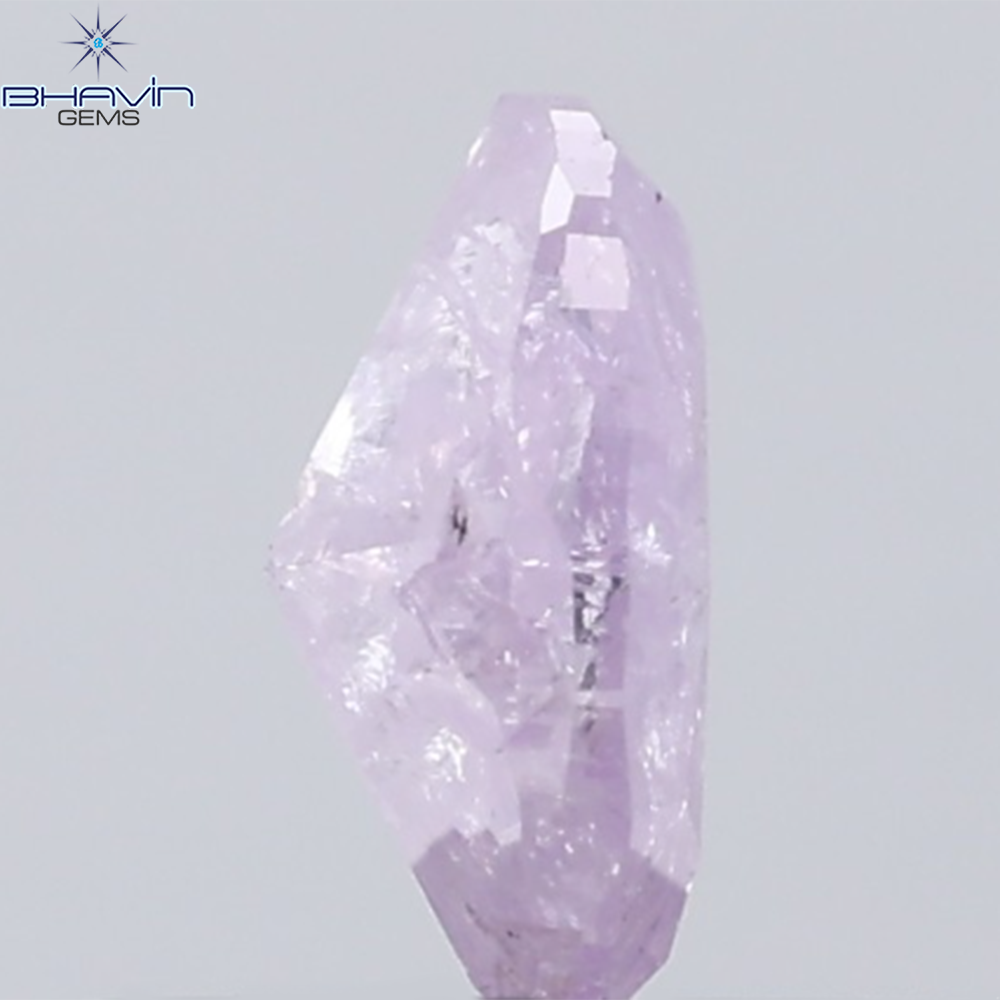 0.36 CT Oval Diamond Natural Pink Color I3 Clarity (5.33 MM)