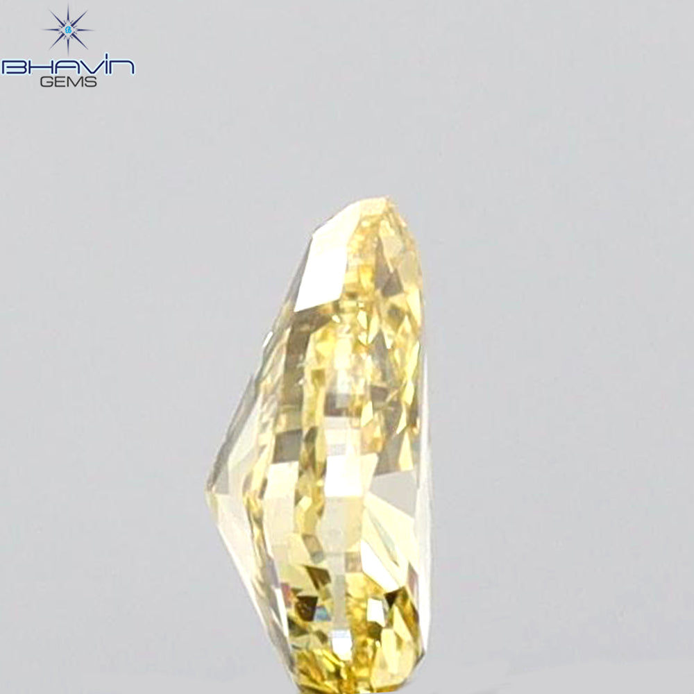 0.21 CT Pear Shape Natural Diamond Orange Color VS2 Clarity (4.73 MM)