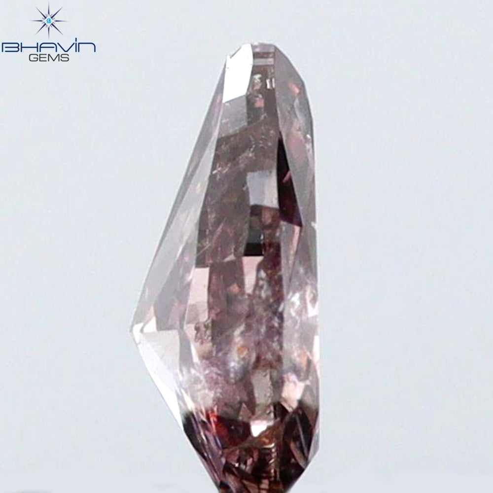 0.12 CT Pear Shape Natural Diamond Pink Color I1 Clarity (4.13 MM)