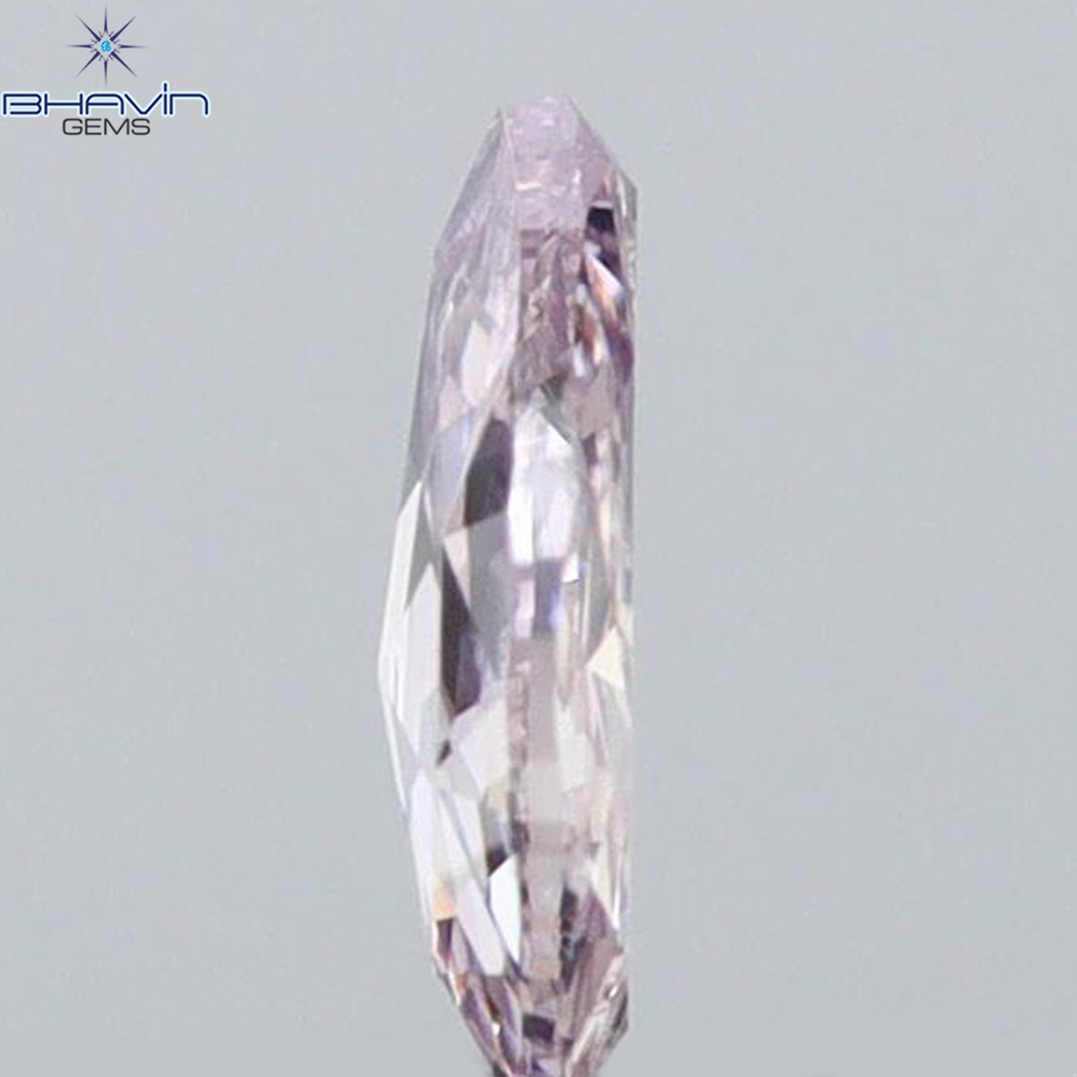 0.09 CT Natural Pear Diamond Pink Color Clarity I1 (3.97 MM)