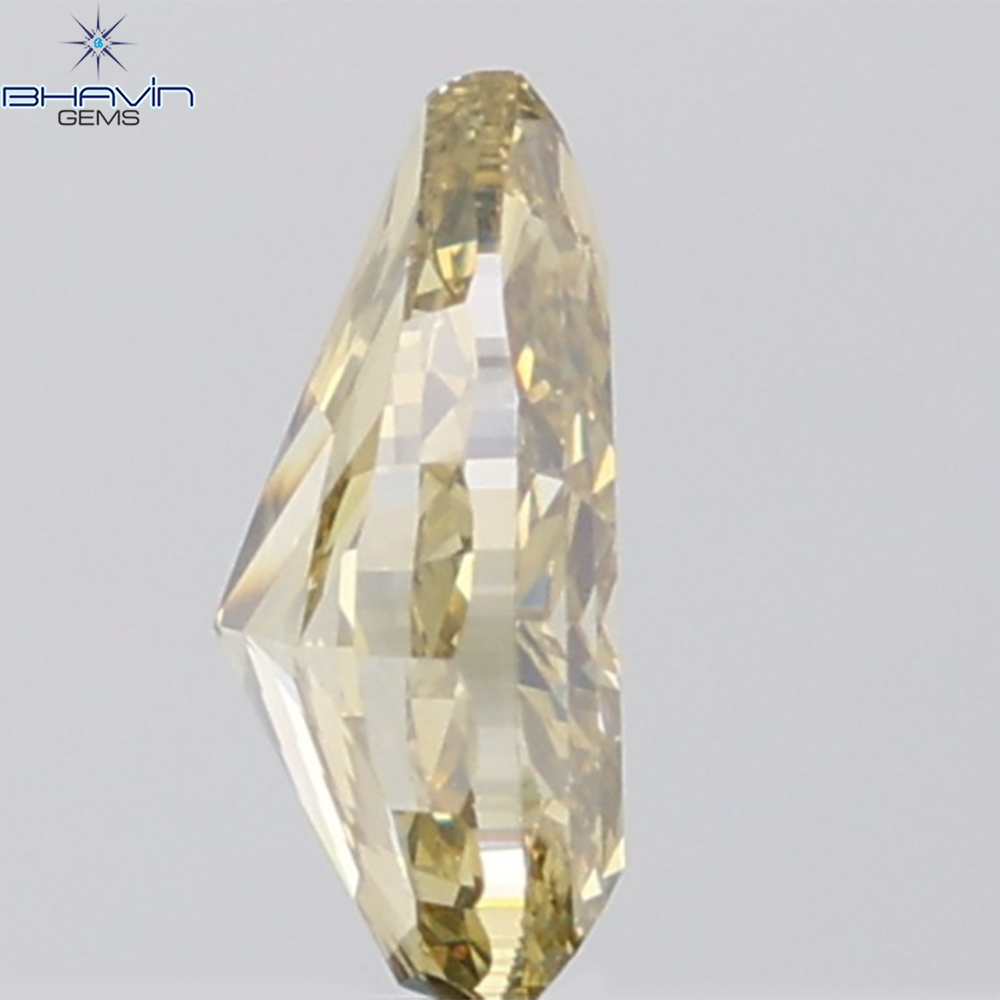 GIA認定 1.27 CT クッションダイヤモンド イエローカラー 天然ダイヤモンド VS1 クラリティ (5.97 MM)