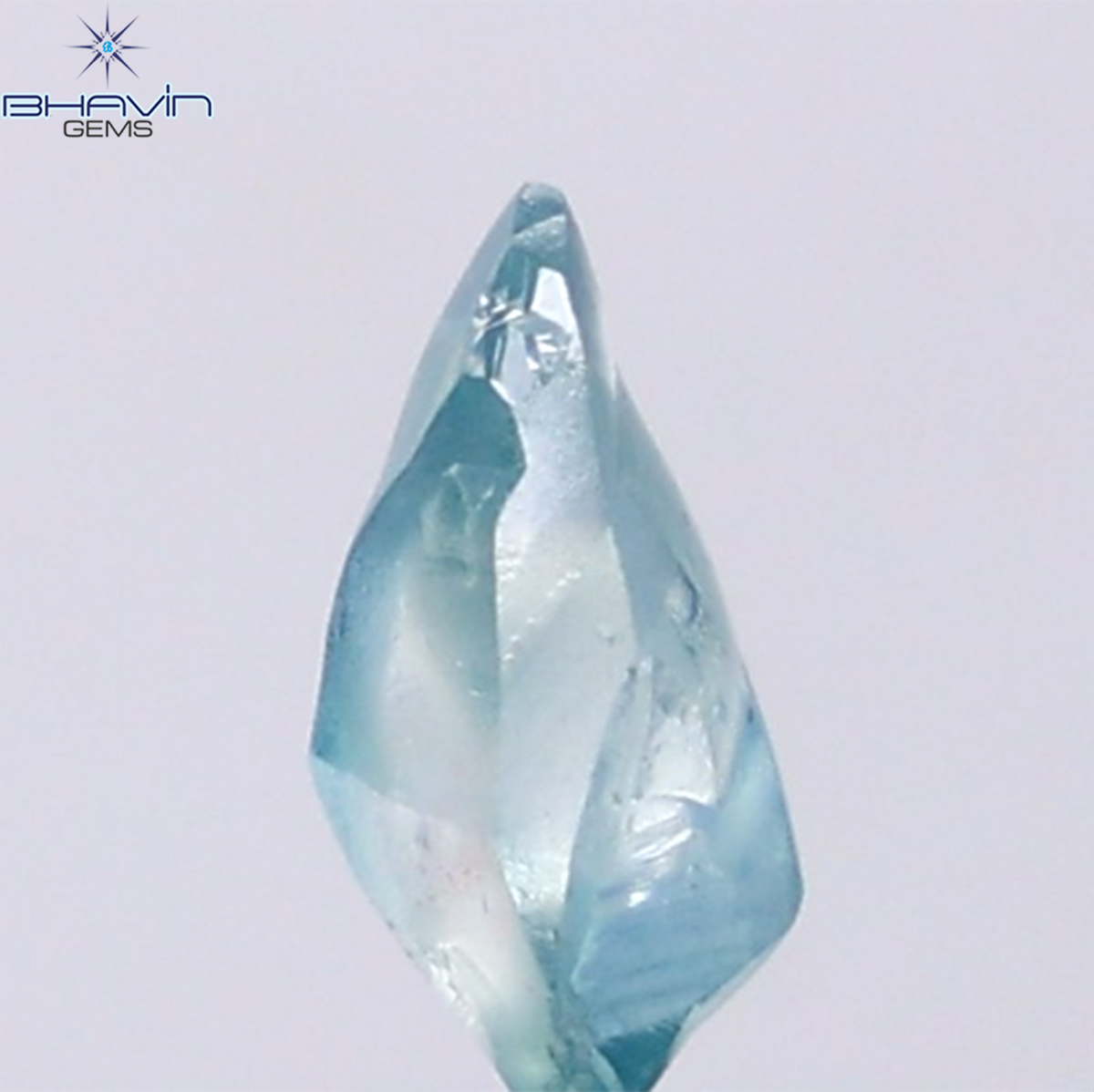 1.04 CT Natural Rough Diamond Enhanced Blue Color Clarity VS (8.32 MM)