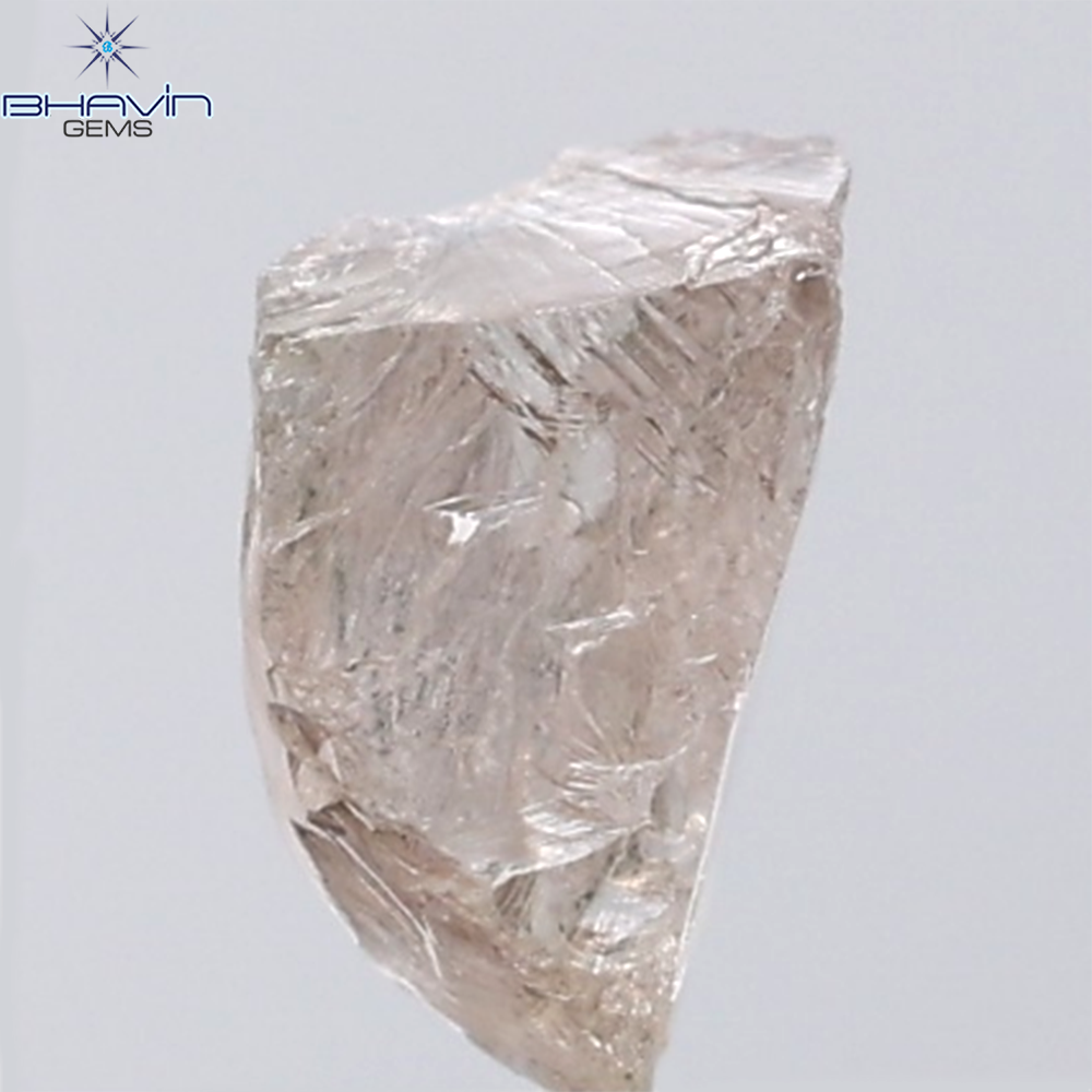 1.31 CT Rough Shape Natural Diamond Brown Color VS Clarity (7.87 MM)