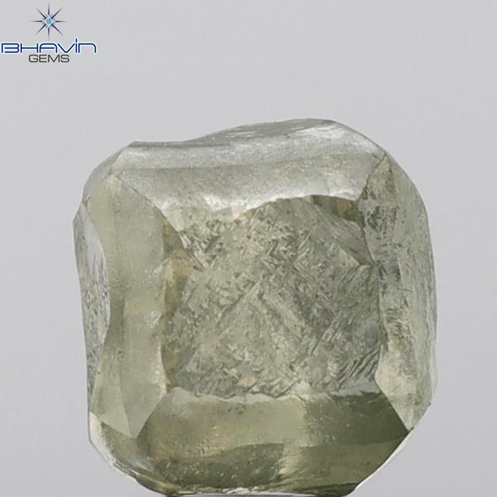 6.85 CT Rough Shape Natural Loose Diamond Green (M) Color I1 Clarity (9.57 MM)