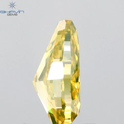 0.37 CT Pear Shape Natural Diamond Green Yellow Color VS2 Clarity (5.72 MM)