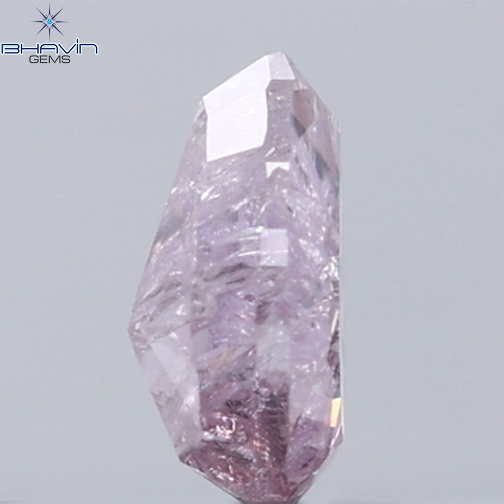 0.24 CT Pear Diamond Natural Pink Color I3 Clarity (4.63 MM)