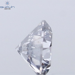 0.03 CT Round Cut Natural Diamond Grey Blue Color VS2 Clarity