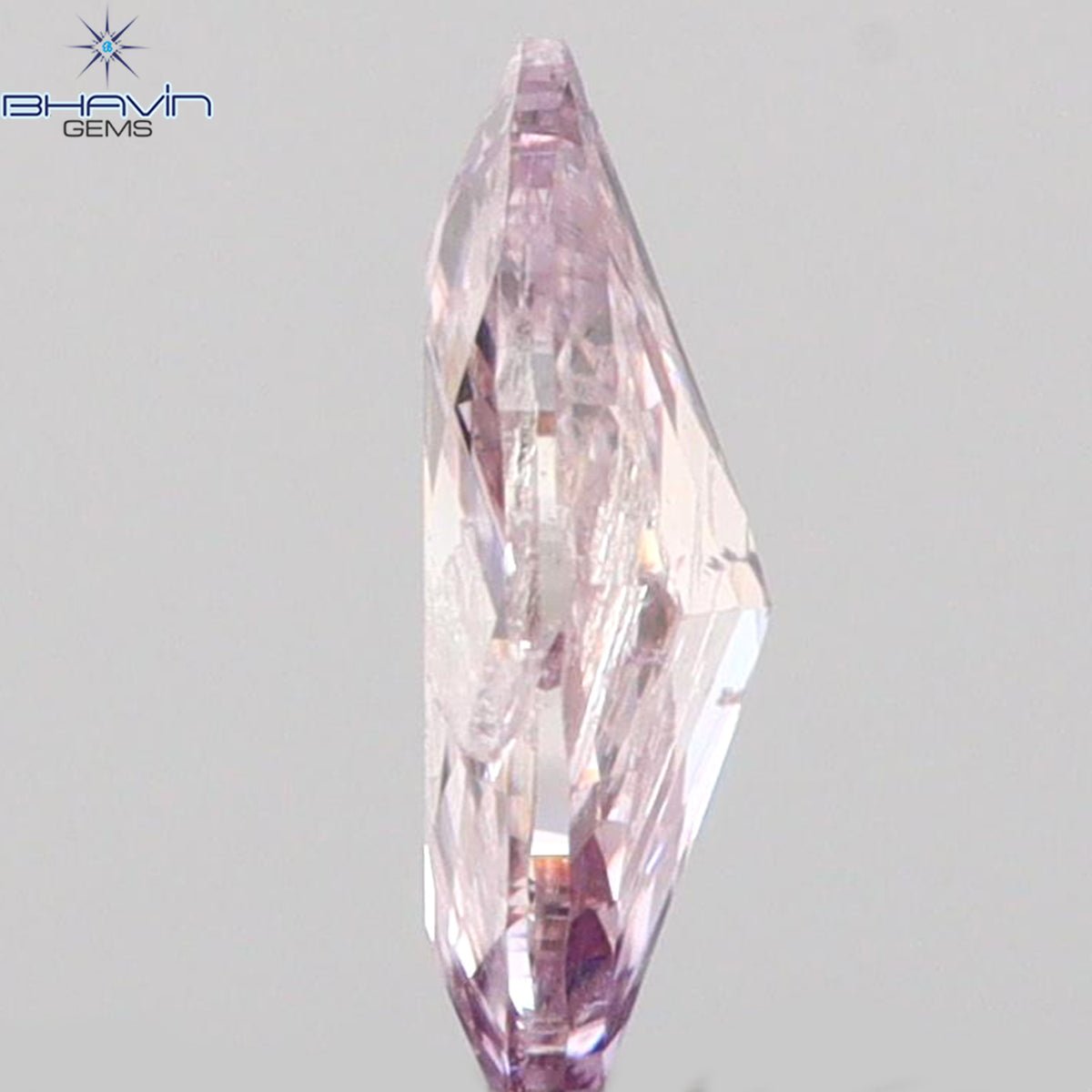 0.13 CT Natural Marquise Diamond Pink Color Clarity SI2 (5.12 MM)