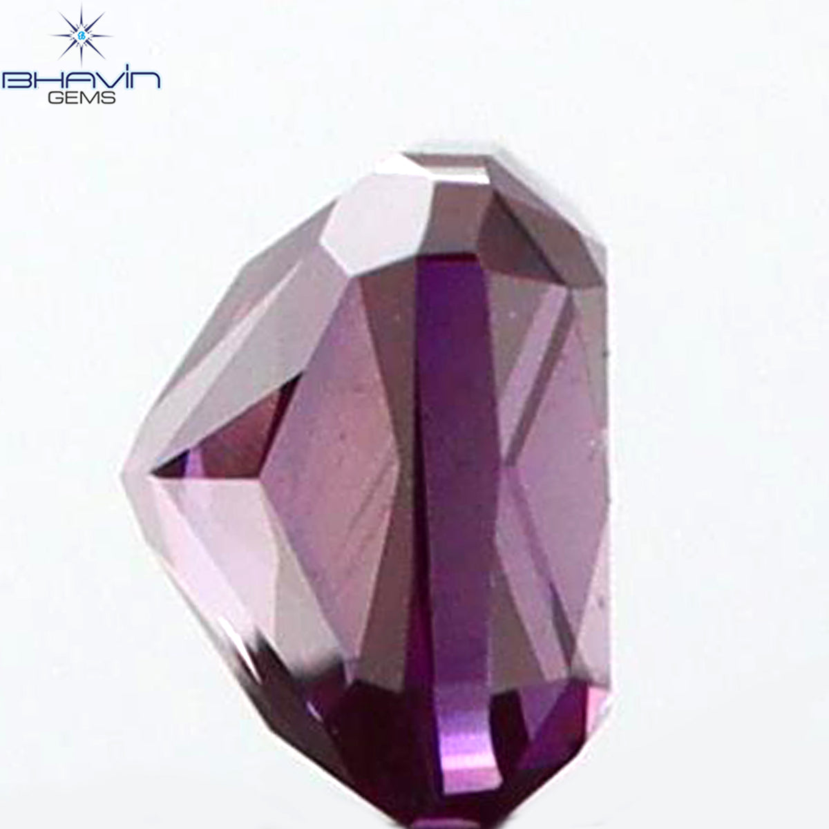 0.07 CT Natural Cushion Diamond Enhanced Pink Color Clarity VS2 (1.85 MM)