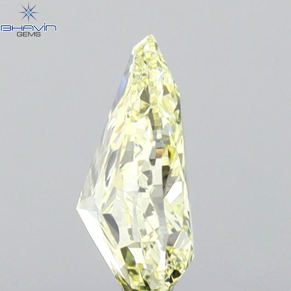 GIA Certified 1.00 CT Pear Diamond Yellow Color Natural Loose Diamond (7.95 MM)