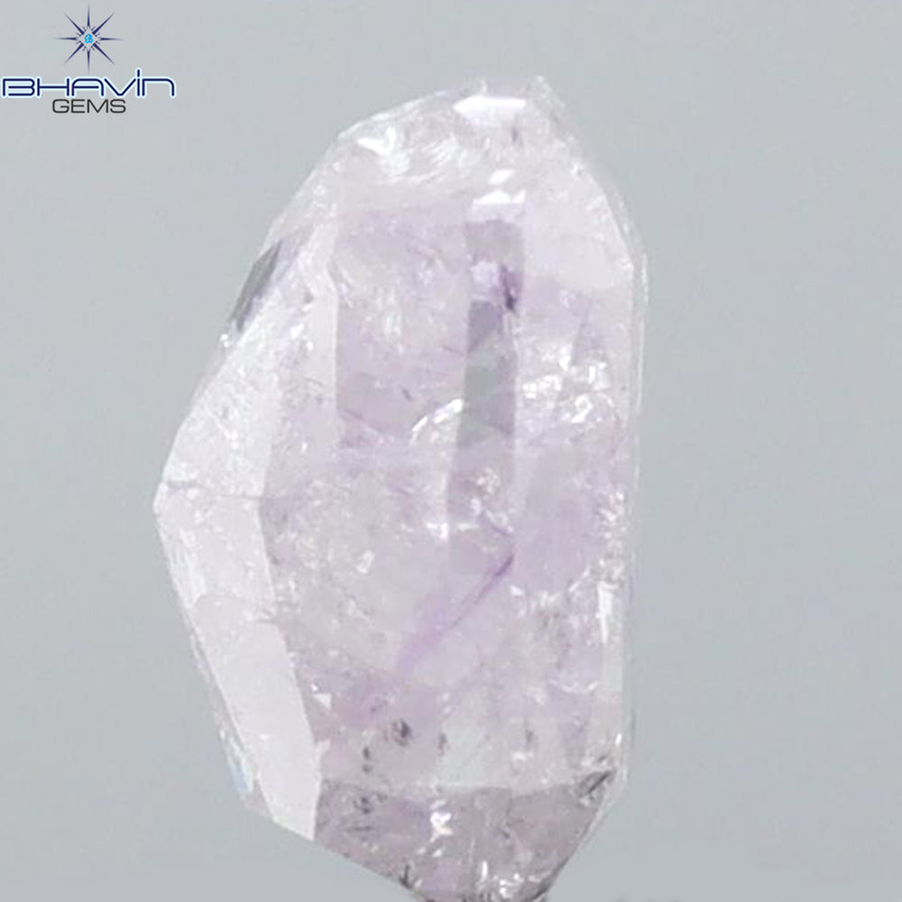 0.85 CT Cushion Shape Natural Loose Diamond Pink Color I3 Clarity (5.78 MM)