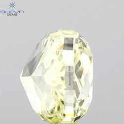 GIA Certified 1.00 CT Cushion Diamond Yellow Color Natural Diamond VS2 Clarity (5.33 MM)