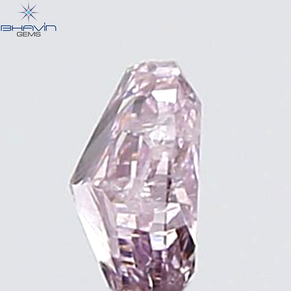 GIA Certified 0.27 CT Oval Shape Natural Diamond Purplish Pink Color I3 Clarity (4.34 MM)