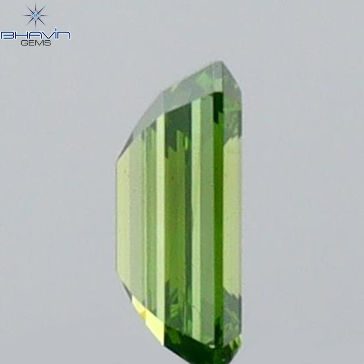 0.14 CT Natural Emerald Diamond Enhanced Vivid Green Color Clarity VS1 (3.70 MM)